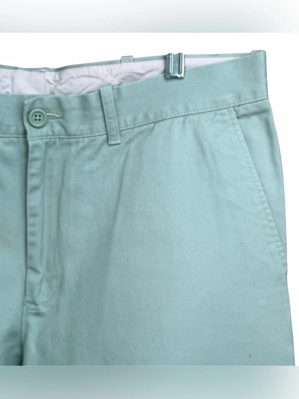 J CREW The Driggs Pants Slim Fit Green Cotton Chinos 33x30